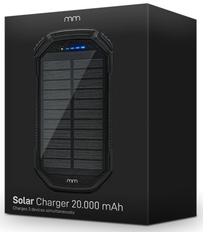 외부 모바일 충전기 태양광 발전 은행 배터리 20000mAh