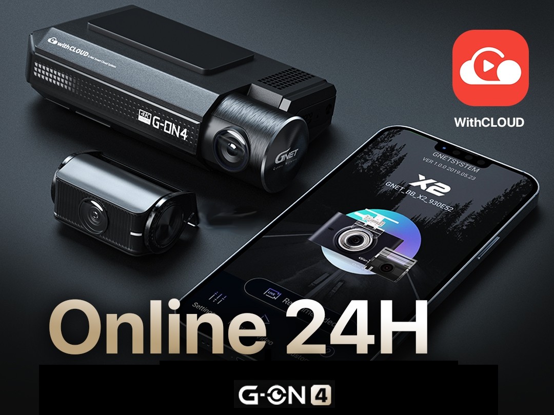 GPS gnet gon4를 갖춘 4k 자동차 카메라