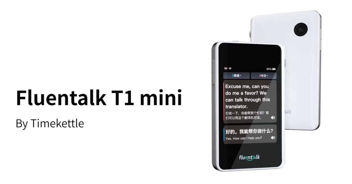 Fluenttalk T1 mini Timekettle - 휴대용 여행 번역기