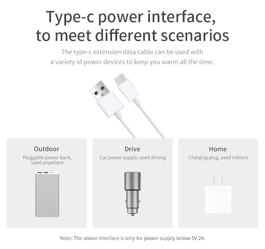 USB 케이블, 전원 은행, 자동차 시가 라이터 어댑터