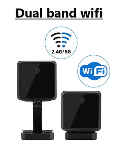 wifi 듀얼 밴드 2,4 또는 5 GHz 미니 보안 카메라